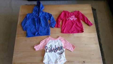 Size 0 Pumpkin Patch, Billabong, Osh Kosh girls clothing bundle