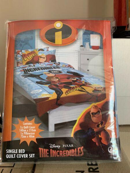 The Incredibles single bed quilt cover