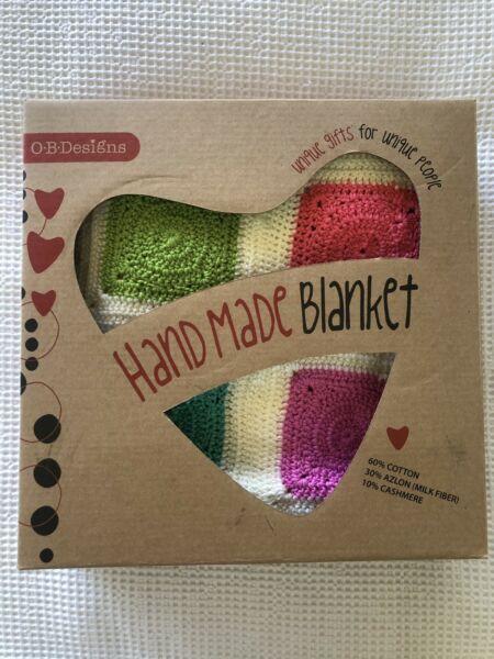 Hand crochet baby blanket-BRAND NEW