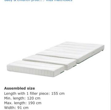 Ikea foam mattress for extendable bed
