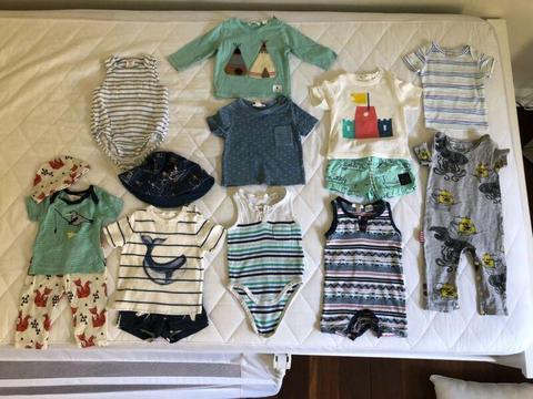 Baby boys mixed bundle - size 0-3 months country road; seed etc