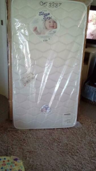 Baby Cot and Mattress (both unopened)