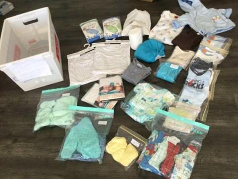 Assorted Prem &NewBorn Baby Clothes/ Wraps/ SleepBags! Exc cond!