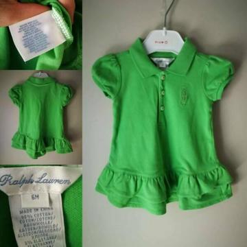 Ralph Lauren Polo Dress (3-6 months Baby Girls)