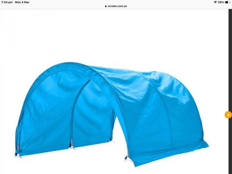 Decorative tent for childs bed