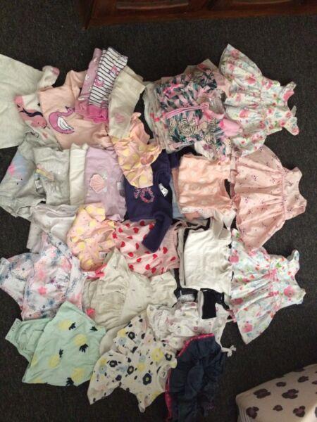 Baby girl size 000 clothing