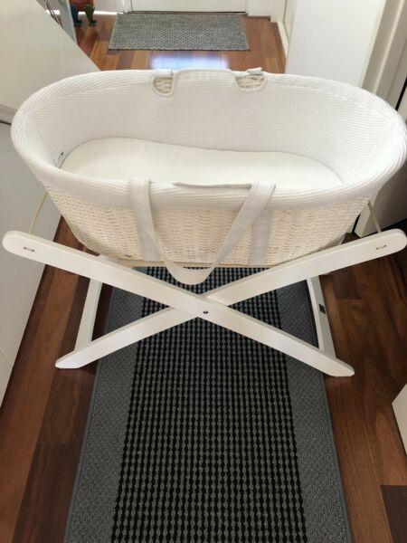 Baby Moses basket and stand