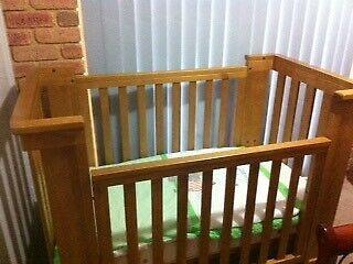 Cot converts to bed excellent condition