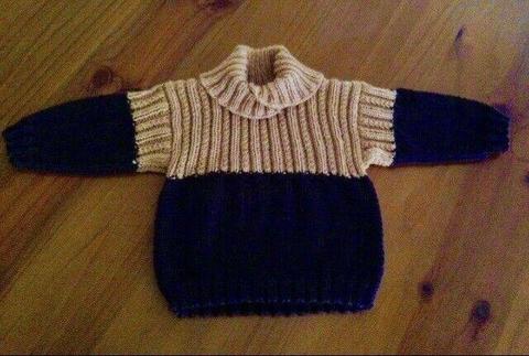 Hand knitted sweater