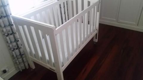 Childcare Stirling cot with grow time mattress plus extras