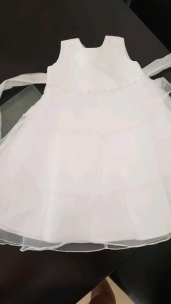Toddler # dress # wedding # white #