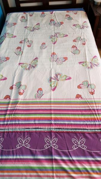 Two butterfly king single doona covers