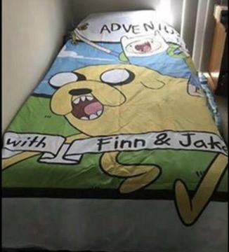 Brand New Official Adventure Time Authentic Large Single Quilt Cover