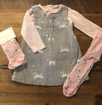 Baby clothes - designer- with tights - winter - Autumn