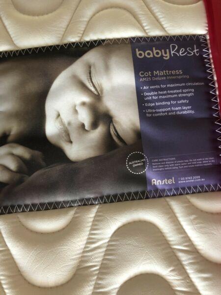 Baby cot mattress(Baby rest ,deluxe innerspring)New never used