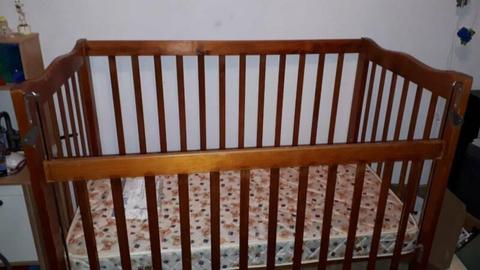 Baby cot with mattress good condition