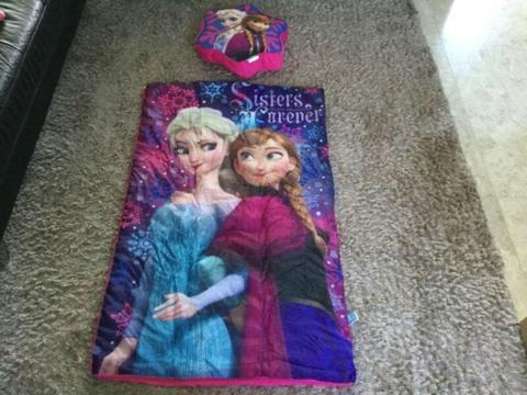 Frozen sleeping bag