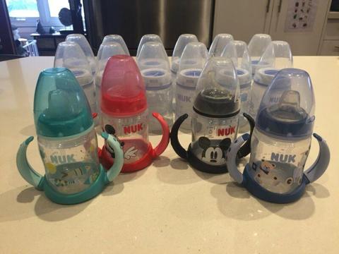 NUK feeding bottles and training cups