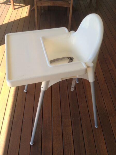 IKEA high chair with table