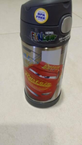 Brand New Thermos Funtainer Cars Drink Bottle 355ml