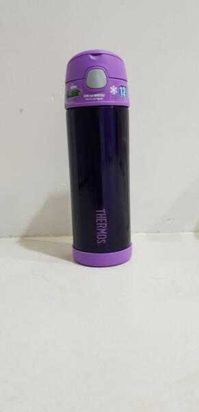 Brand New Thermos Funtainer Purple Drink Bottle 470ml