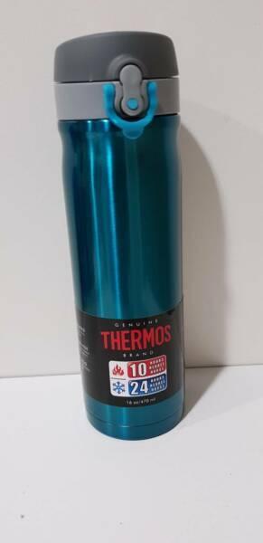 Brand New Thermos Vacuum Insulated Teal Bottle 470ml