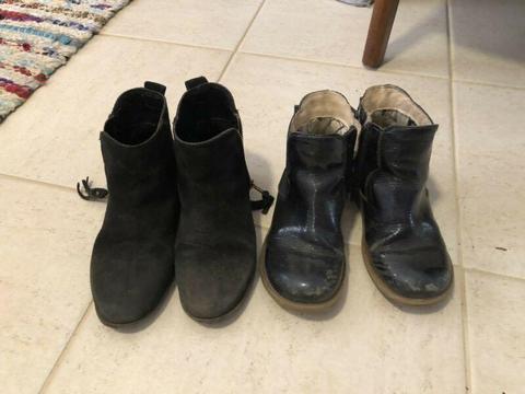 2 x pairs girls Next boots size 11
