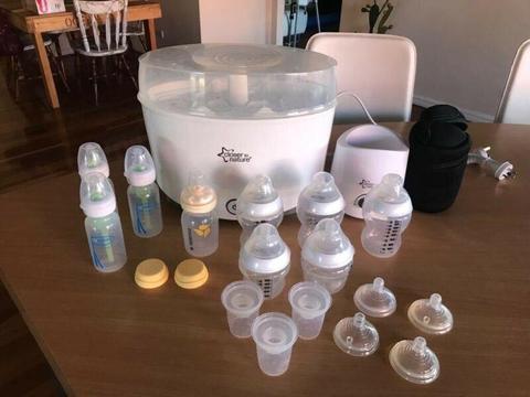 Baby bottles & steriliser