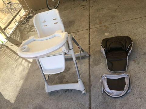 Steelcraft Messina baby high chair leather
