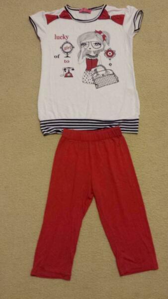 100% Cotton Set: Top and pants. 10-11Yrs. Made in Russia