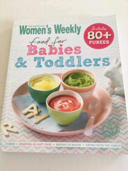 Baby and toddler food recipe book