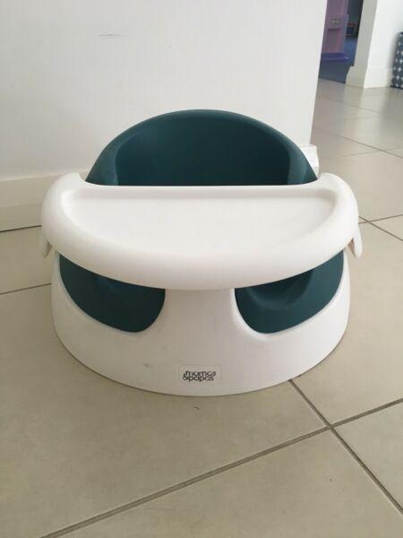 Mamas and Papas bumbo chair with tray