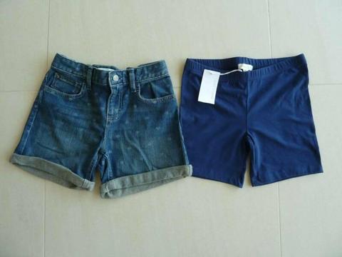 Girls: 2 x Various Shorts. Size:12yrs. UNWORN; 1x with ticket