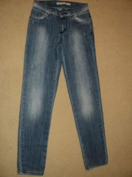 Modern pattern denim jeans. 10-11Yrs. Made in Russia AS NEW