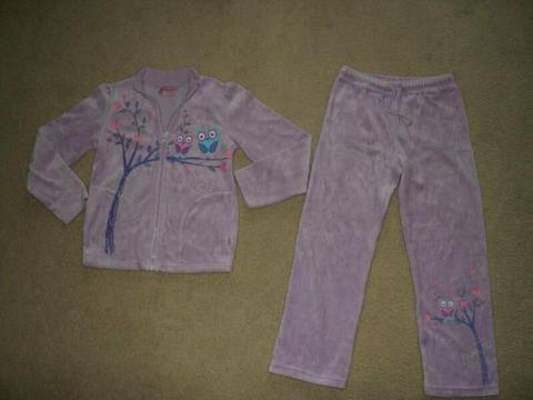 Track / sport suit velvet w Hoots. 6-7yrs. Made in RUSSIA