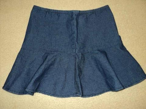 Tennis style jeans denim skirt Cotton rich 10-11Yr Made in Russia