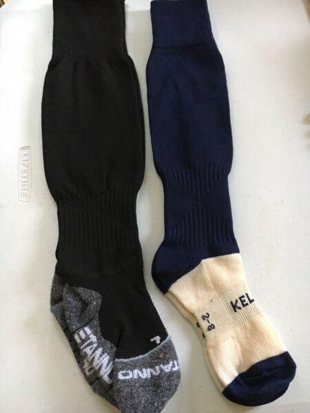 Two pairs brand new soccer socks size 2-8