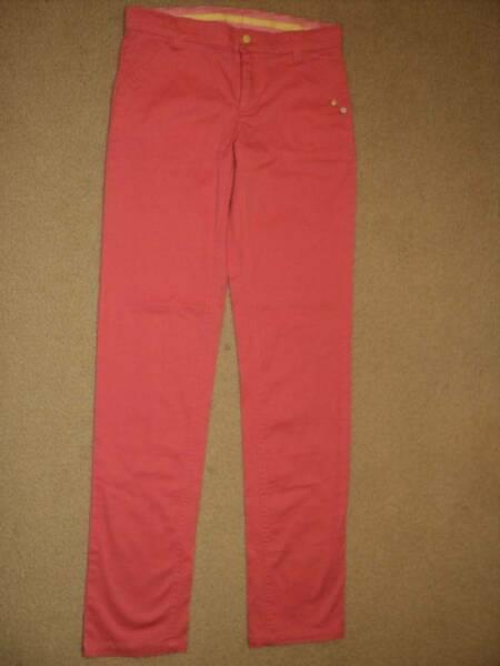 Red cotton pants trousers. 10-11Yrs 98% Cotton Made in Russia