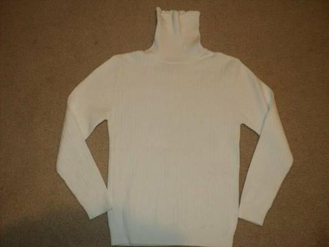 Long sleeve & neck warm jumper skivvy 7-8Yrs 100% Cotton European